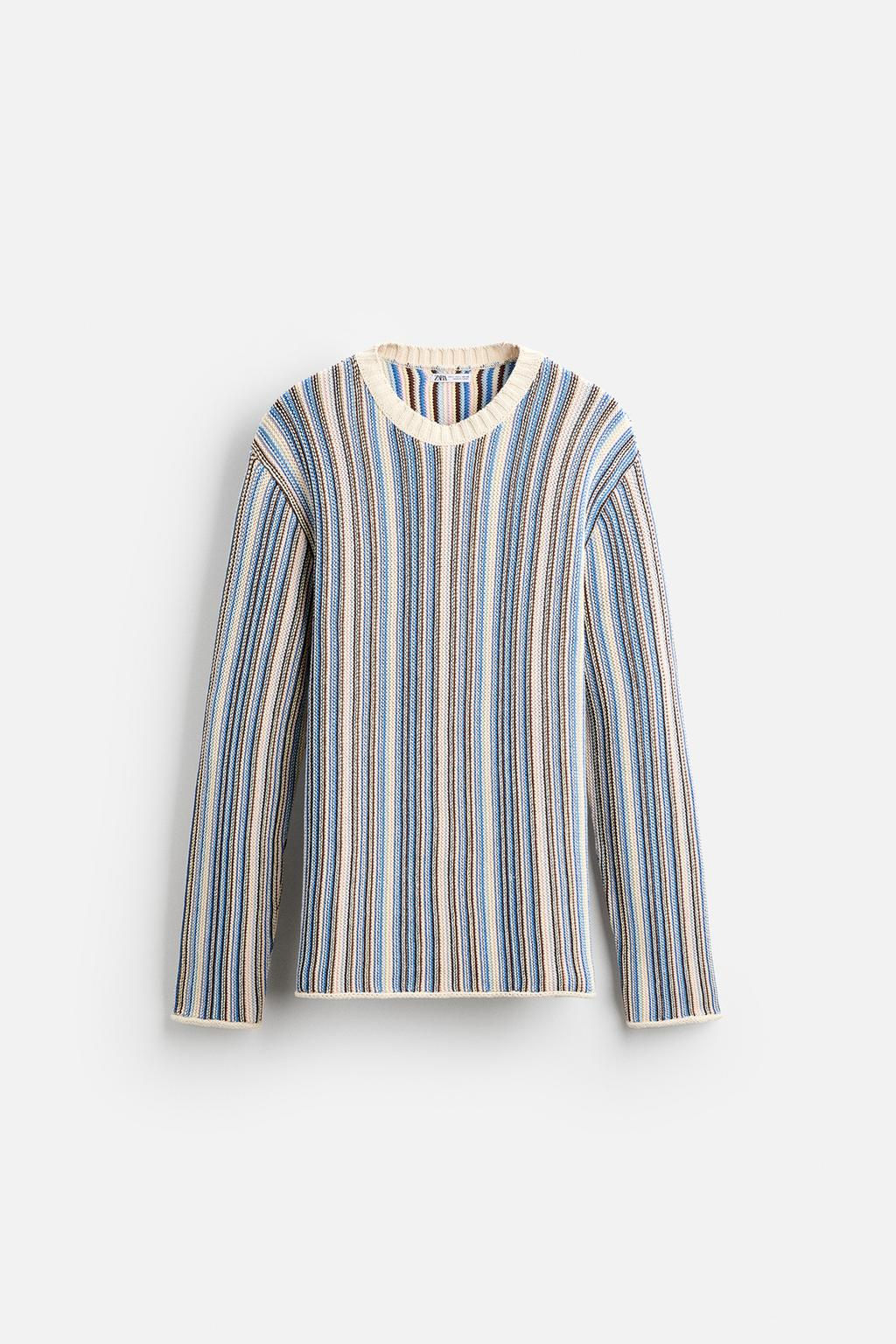 STRIPED JACQUARD SWEATER - Zara фото 6