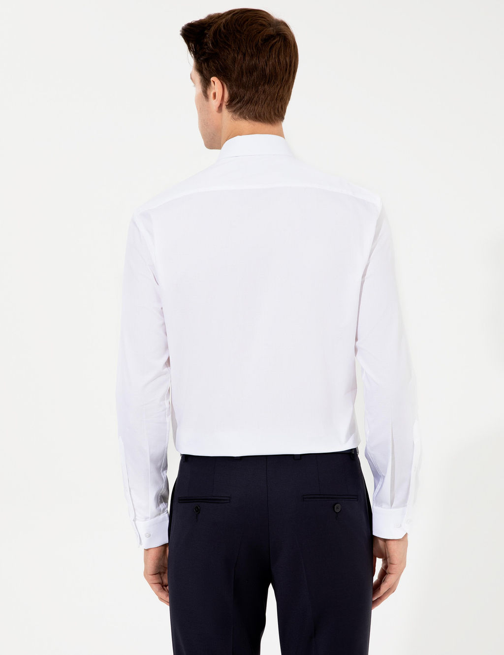 Beyaz Slim Fit Uzun Kollu G_mlek - Cacharel фото 5
