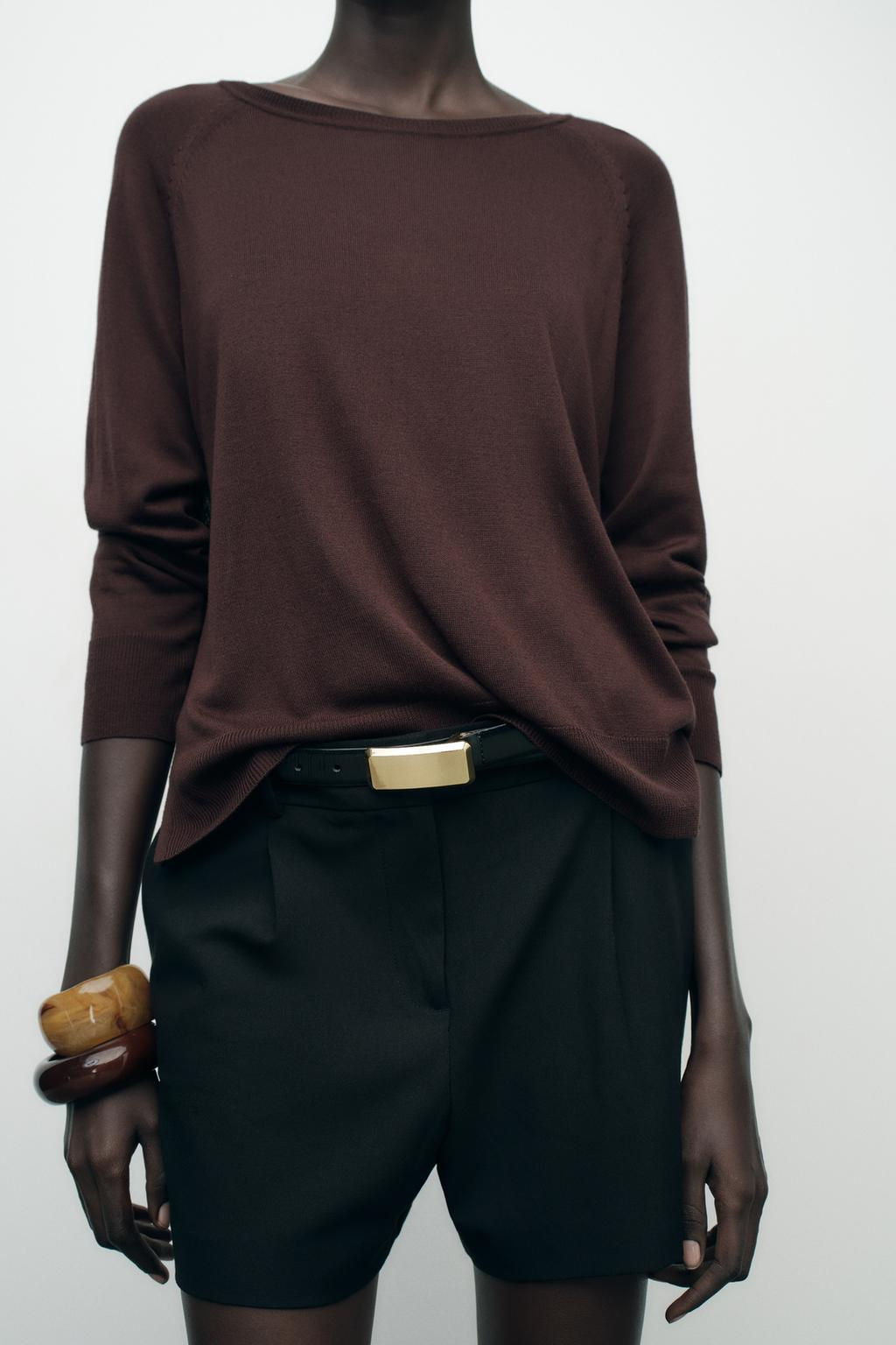 BASIC FINE KNIT SWEATER - Zara фото 35