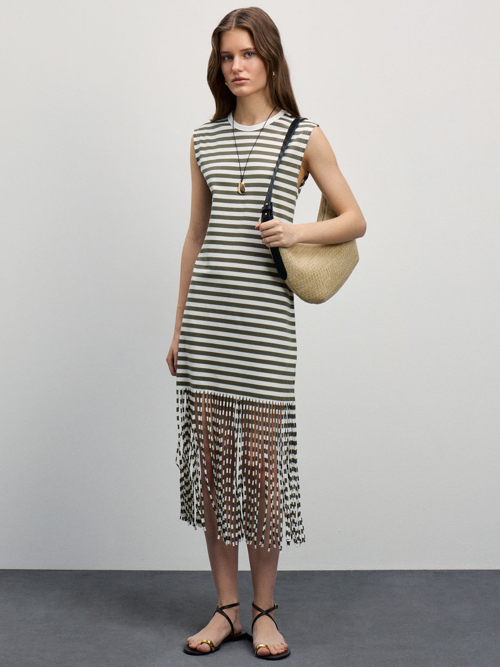 Платье с бахромой / Zarina  фото 2