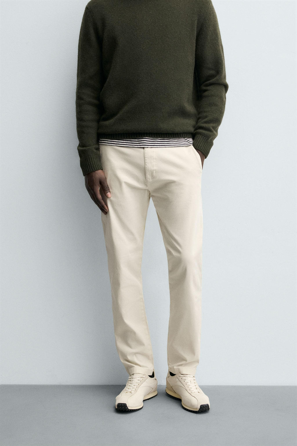 PANTAL?N CHINO SKINNY FIT / Crudo - Zara фото 2