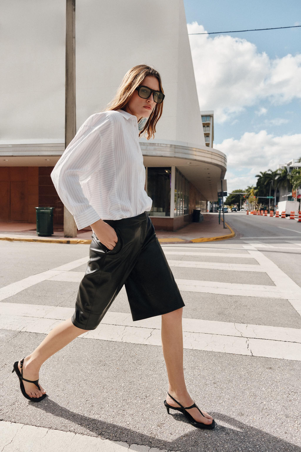 STRIPED OVERSIZE SHIRT - Zara фото 3