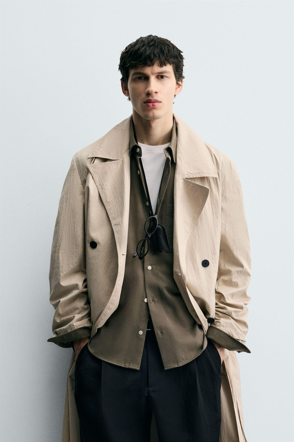 OVERSIZE FIT TRENCH COAT - Zara фото 2