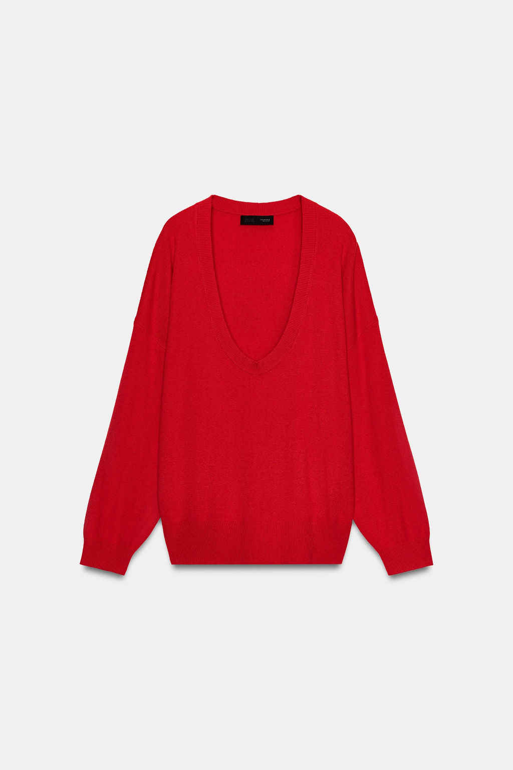 DEEP NECK KNIT JUMPER - Zara фото 2