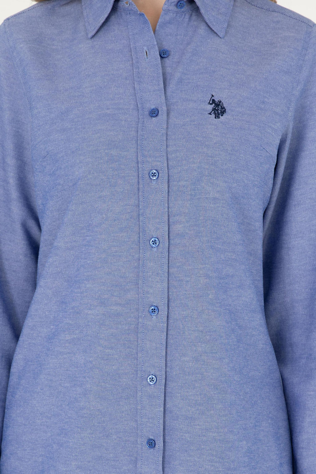 Женская базовая рубашка Saks с длинным рукавом Неожиданная скидка в корзине - U.s. polo assn фото 6