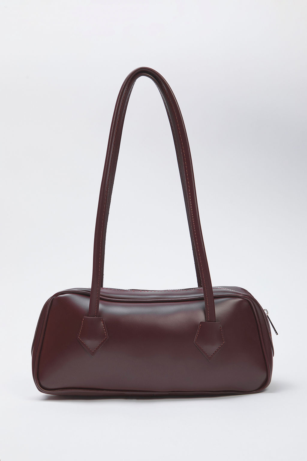 Kahverengi Kopek ve Beyzbol Figurlu Charm Detayl? Kad?n Mini Bowling Omuz Canta TAKSS25OC00021