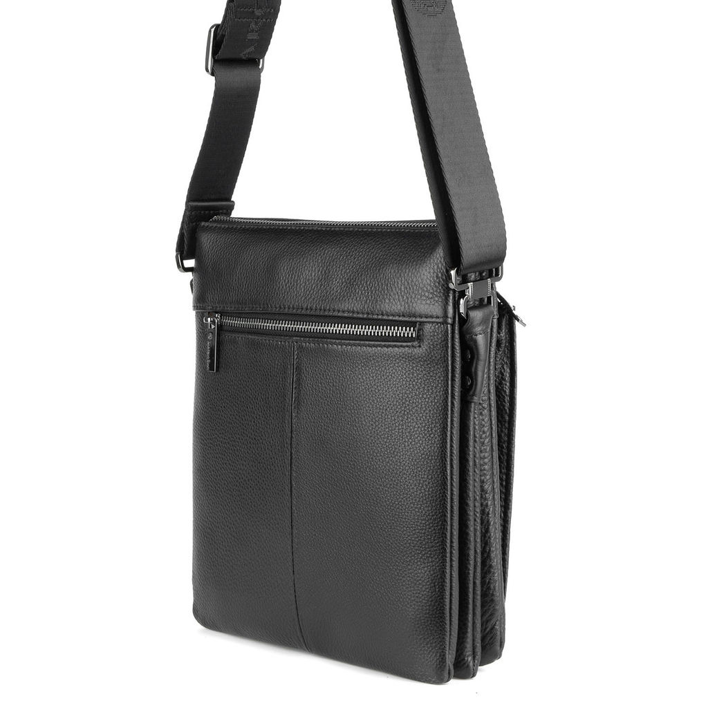 3638-3 black, Мужская кожаная сумка, Barcelo Biagi