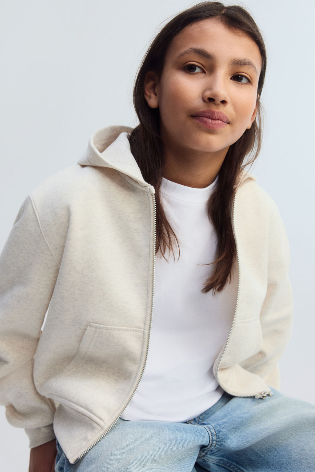 Chaqueta sudadera con capucha e interior cepillado - H&m фото 7