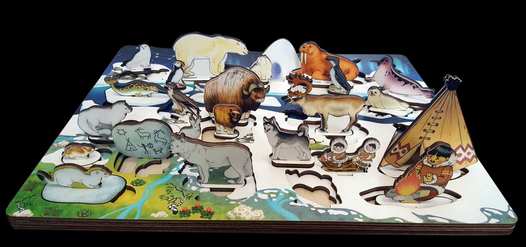 3D Развивающая доска "Под Большой Медведицей" (Арктика, 52 дет.) 37х1,4х31 арт.7975 /25