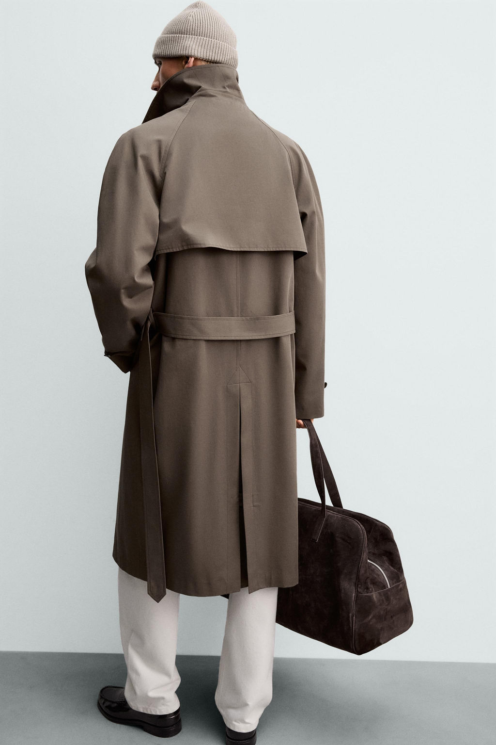 TRENCH WATER REPELLENT MANTECO® ORIGINS / Marr?n / Topo - Zara фото 7