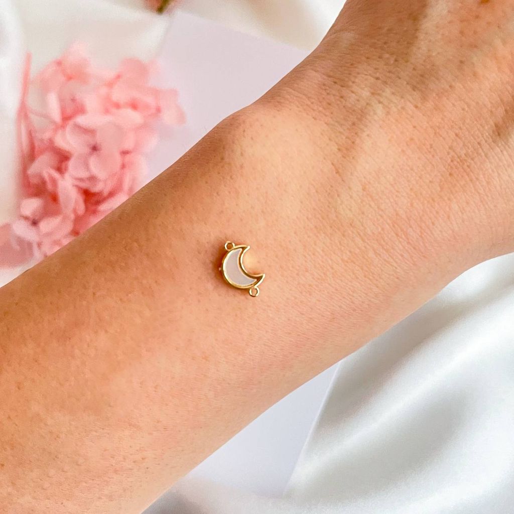 Коннектор перламутровый "Месяц" (1 шт)