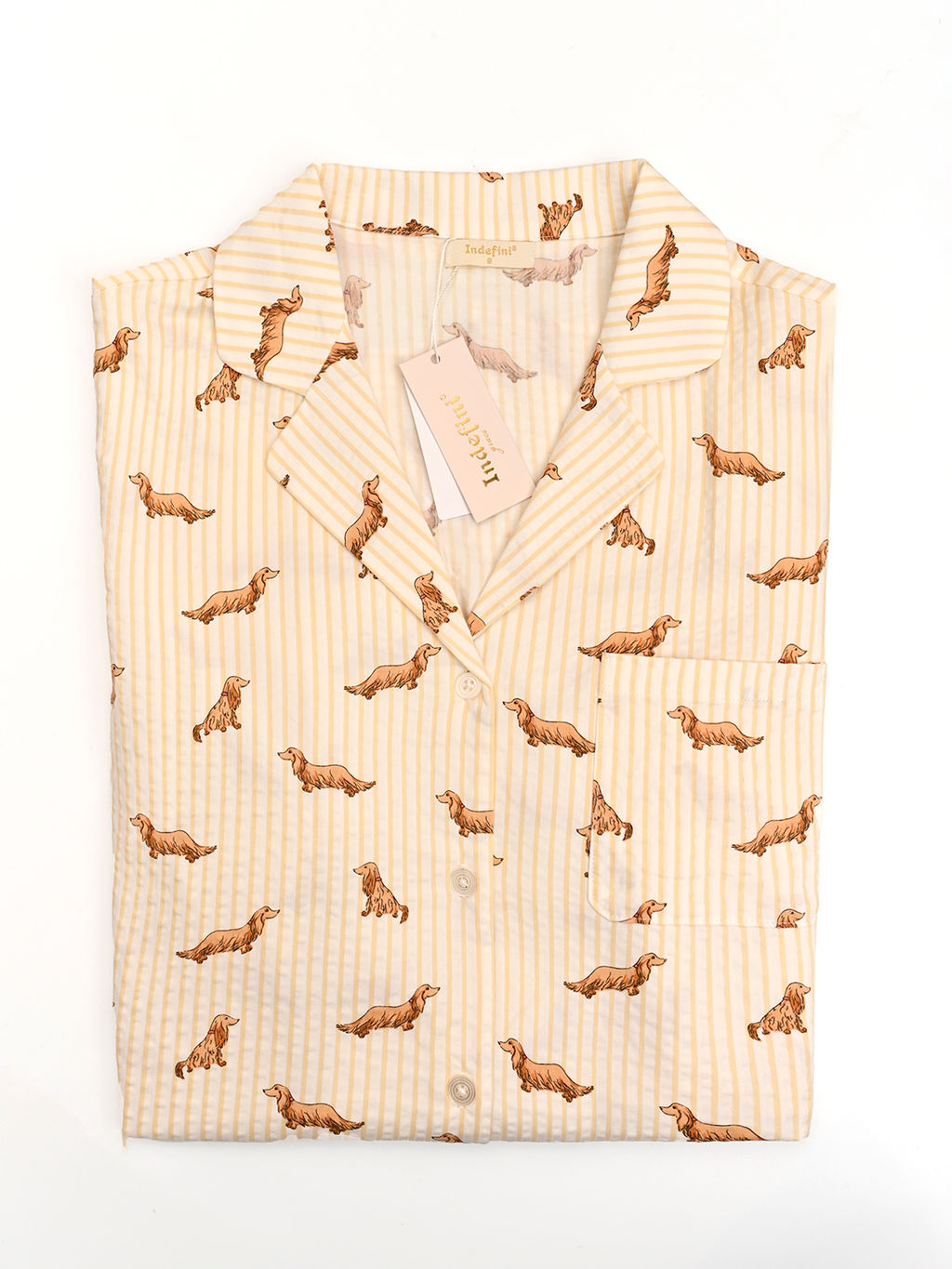 Пижама Indefini 5246TBD вискоза с хлопком молочный  фото 5