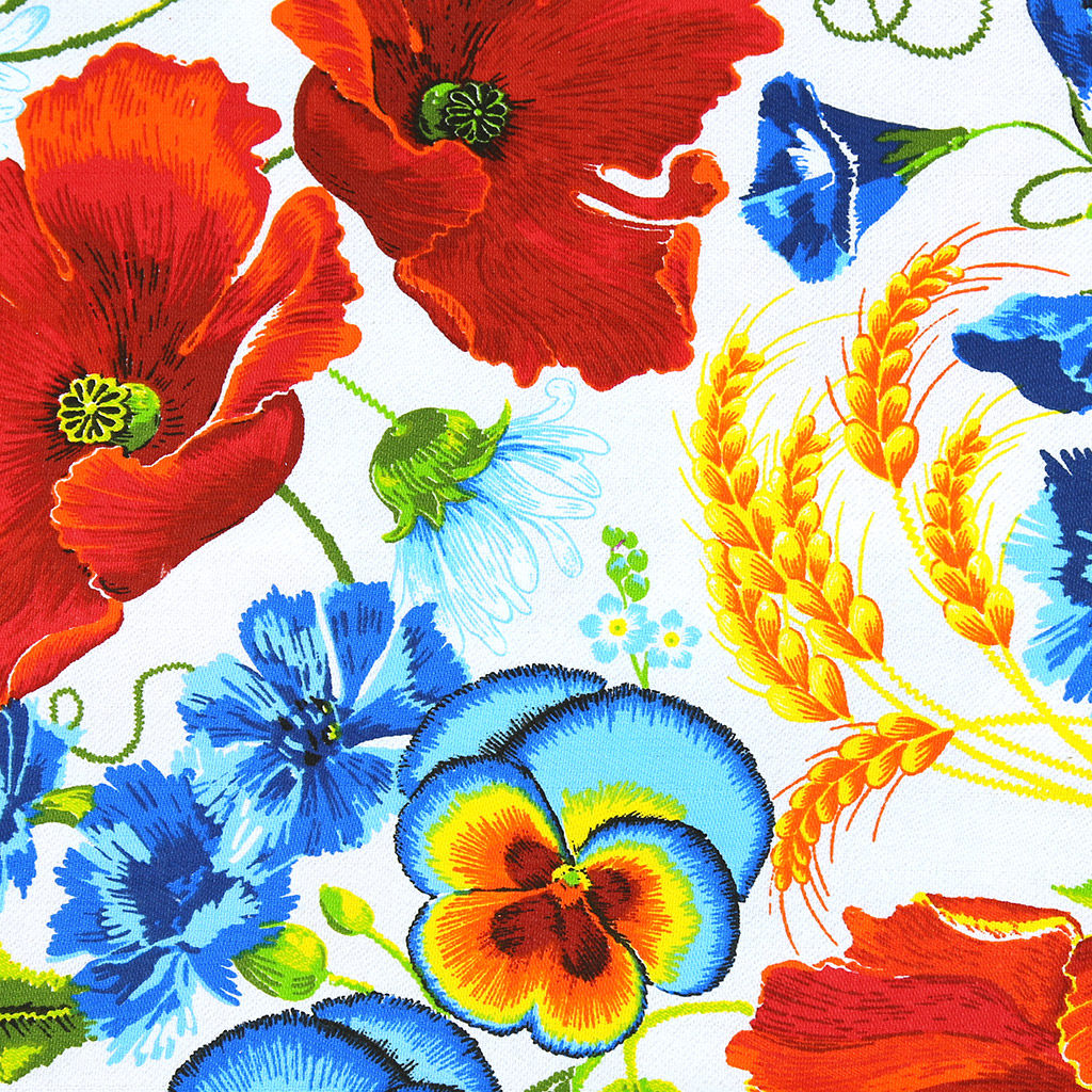 Маковое поле Скатерть-дорожка на стол набивная 50х148см, 234г/м2, хлопок 100%, Домашняя мода (Россия)  фото 3