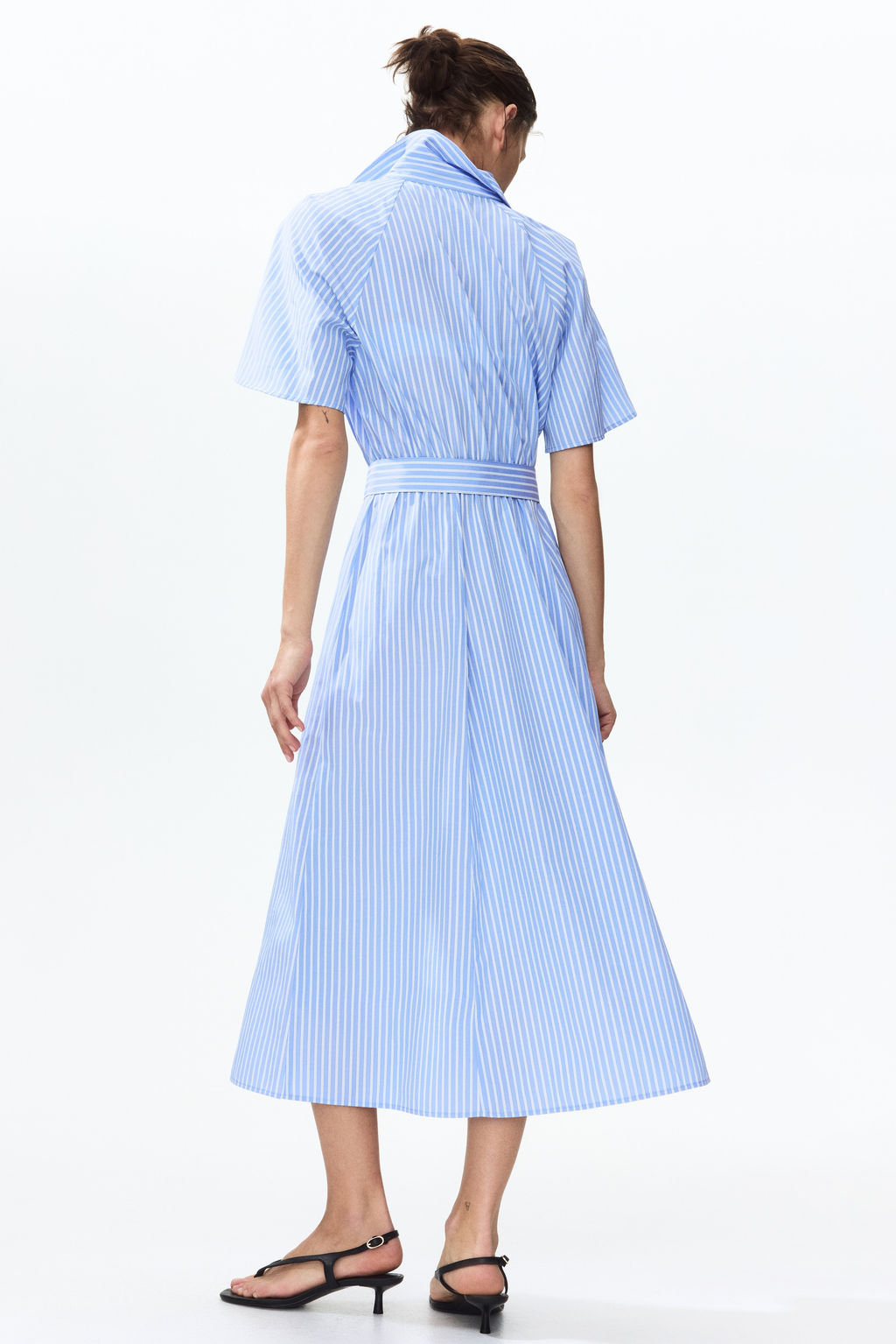 Vestido camisero con cintur?n de anudar - H&m фото 6