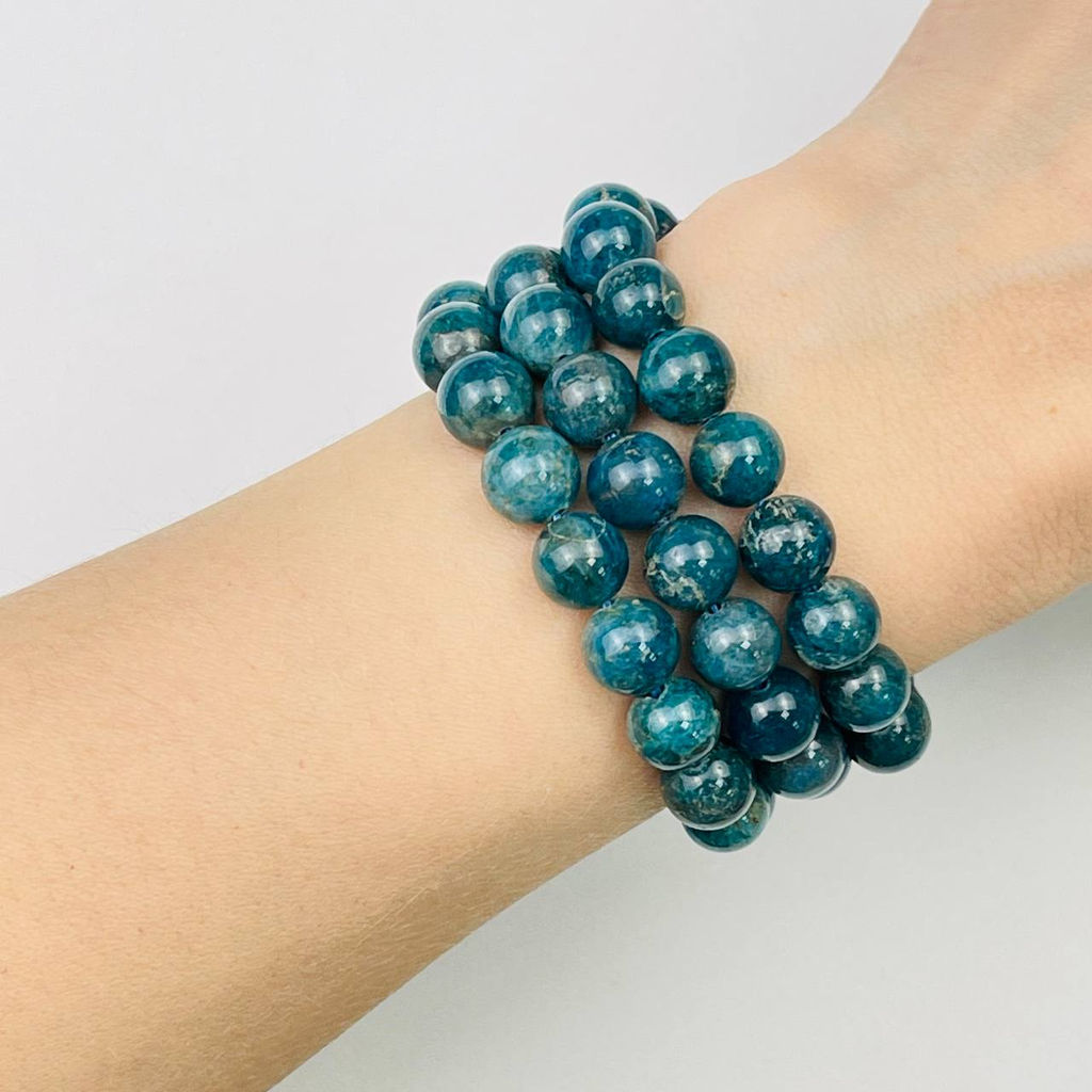 Бусины для украшений из Апатита (44 бусины) 39 см