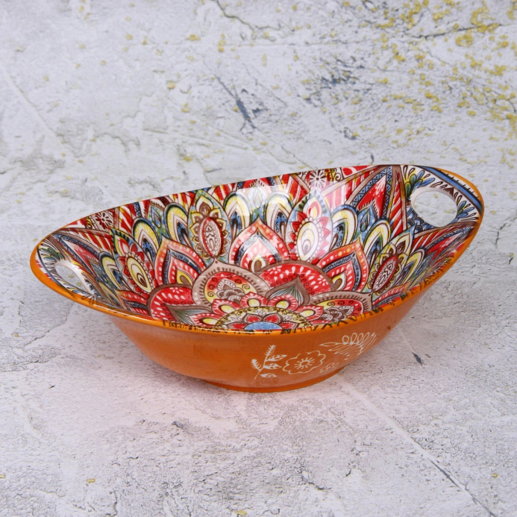 Форма керамическая для запекания "Марракеш" оранж 23*15,5*6,5см