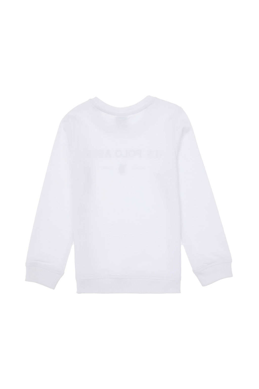 Erkek _ocuk Beyaz Bisiklet Yaka Sweatshirt - U.s. polo assn фото 3