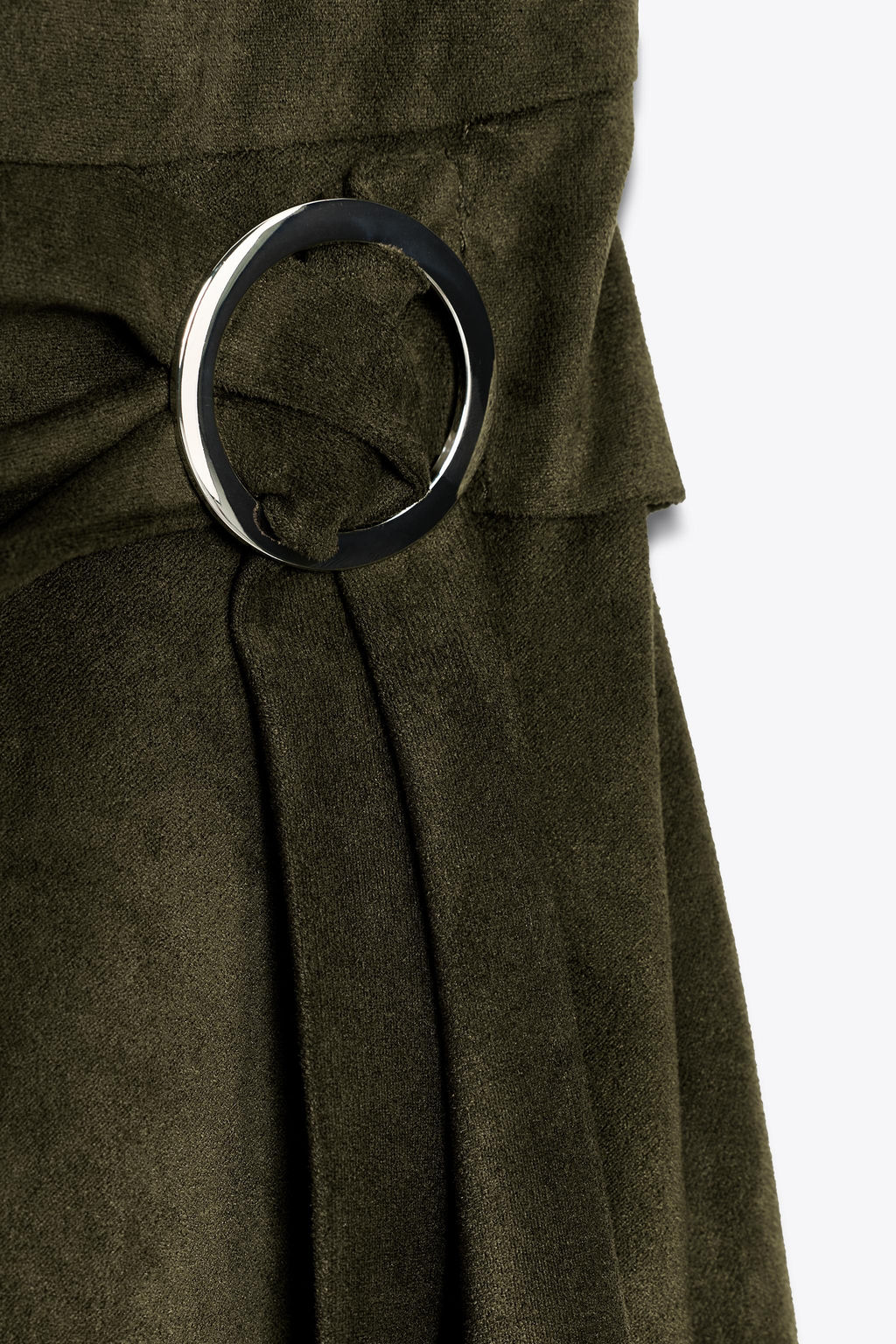 FAUX SUEDE ASYMMETRIC DRESS - Zara фото 6