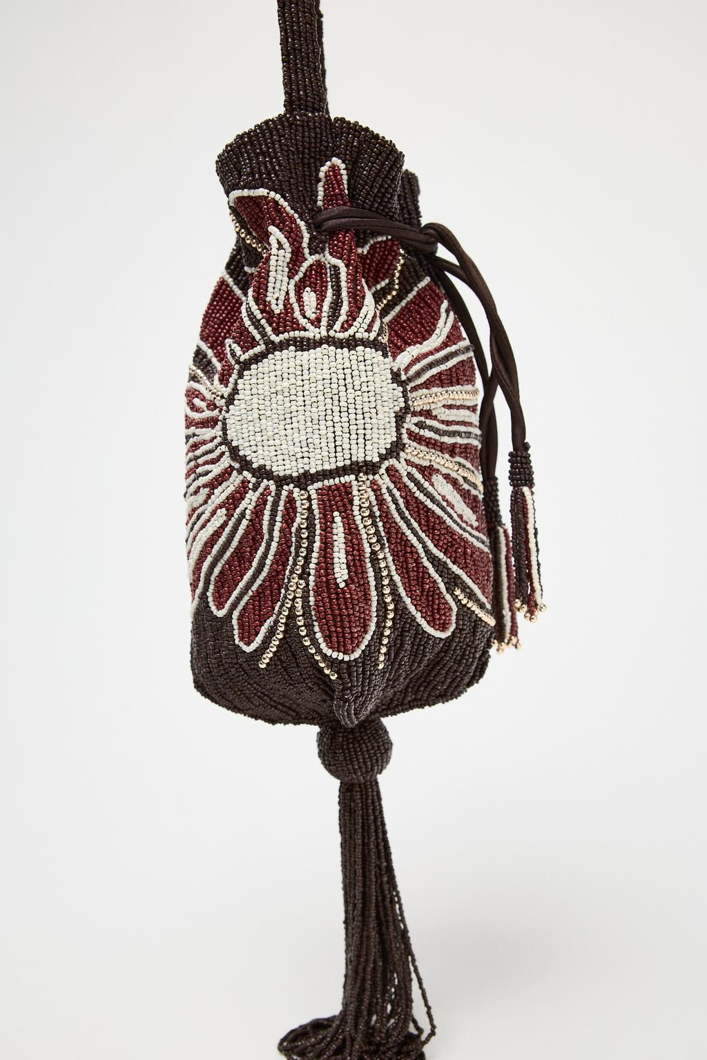 MINI FLORAL BUCKET BAG - Zara фото 4