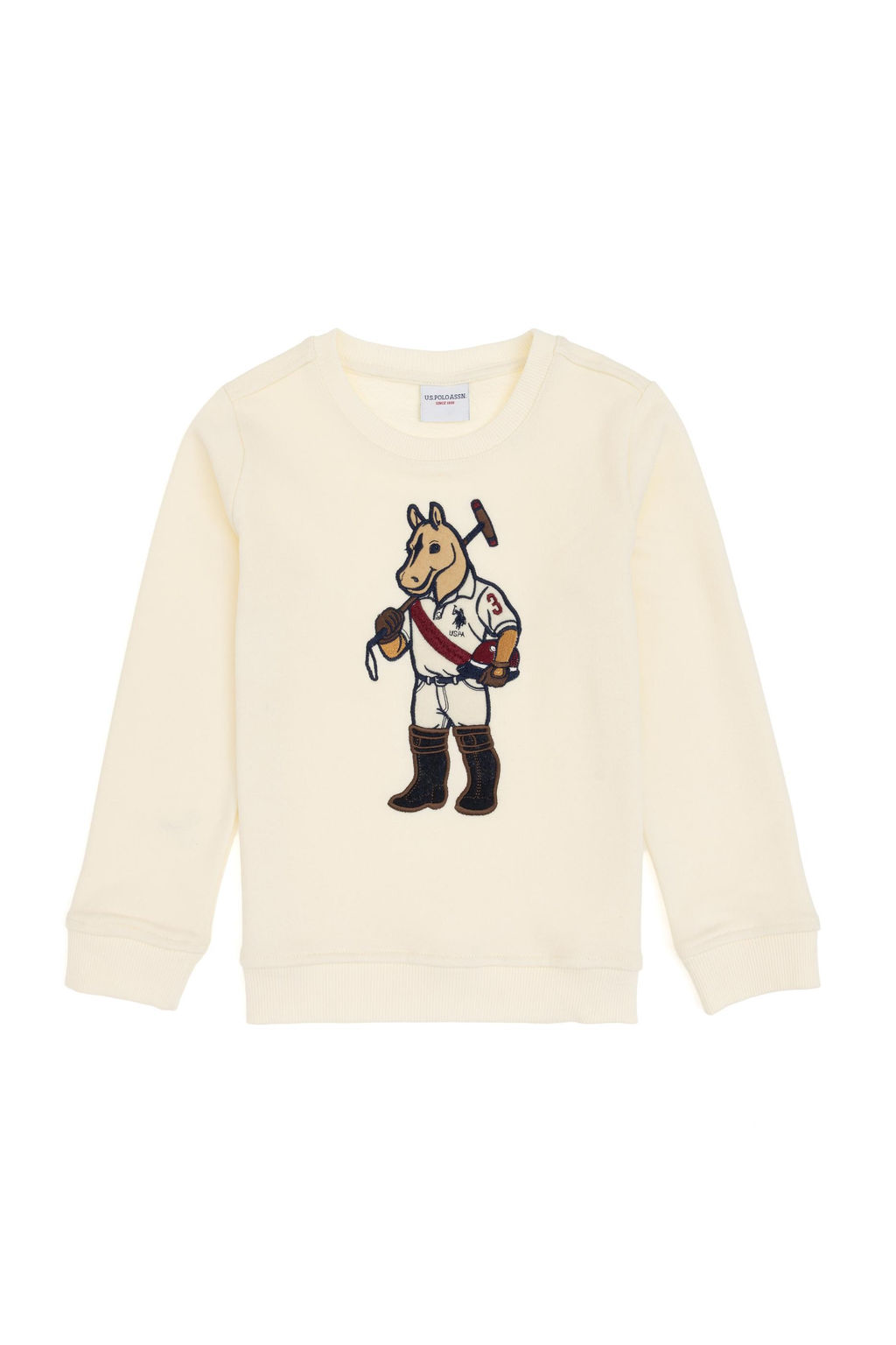 Erkek _ocuk Krem Bisiklet Yaka Sweatshirt - U.s. polo assn фото 2
