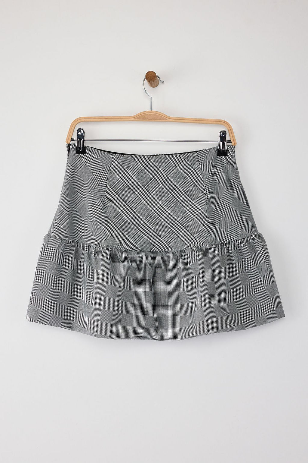 Teen Gri Ekoseli Balon Kal?p Sort Etek Sort & Bermuda TWOAW26SR00013 - Trendyolmilla фото 8