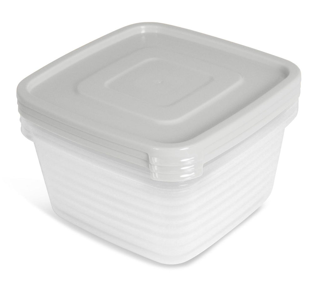 Набор контейнеров для прод. "Унико" квадр. 0,9 л 3шт. (СВЧ) арт.С213