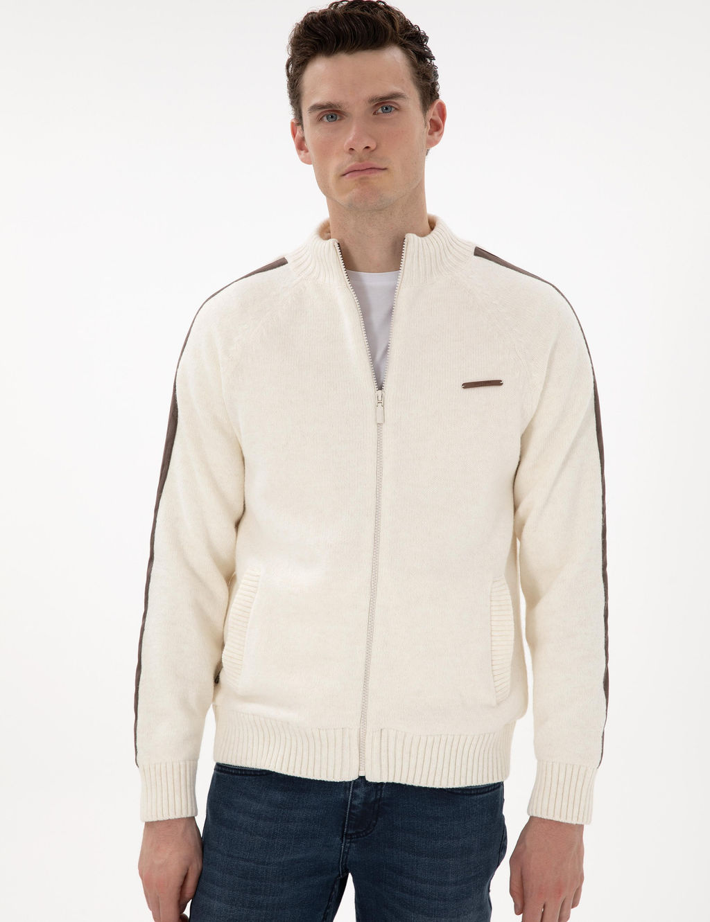 Ekru Comfort Fit Triko H_rka - Pierre cardin фото 3