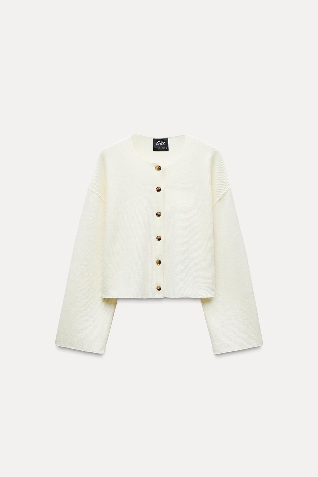 SOFT RIBBED CARDIGAN - Zara фото 3