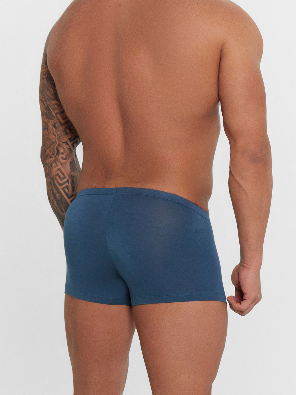 Трусы боксеры мужские в наборе, 2 шт сланец +морская волна 411122-2