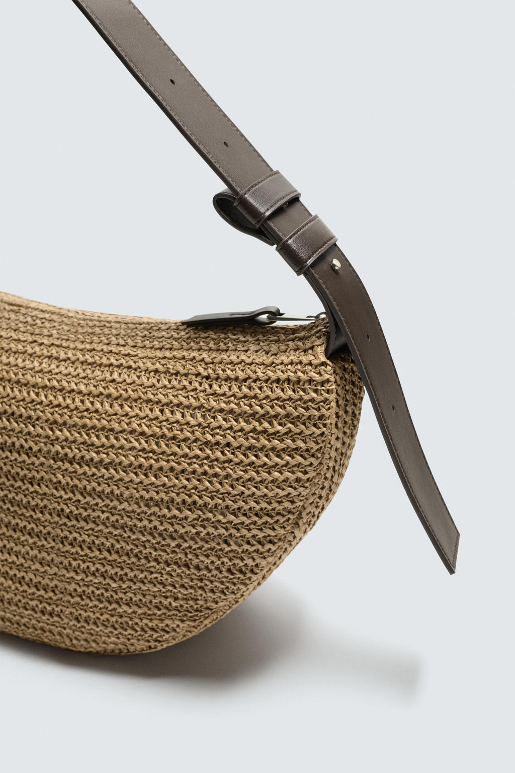 BOLSO DE HOMBRO TRENZADO / Blanco Crudo - Zara фото 3