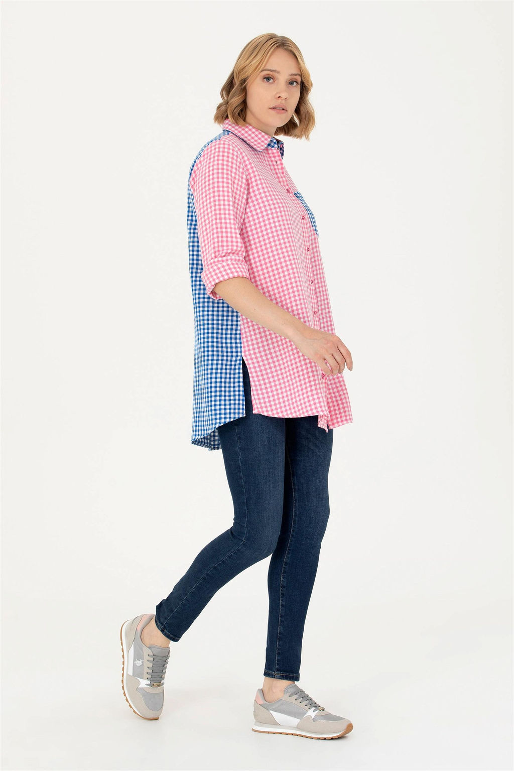 U. S. Polo Assn Женская розовая рубашка с длинным рукавом - U.s. polo assn фото 4