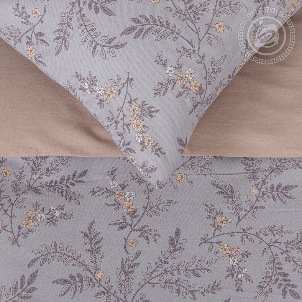 Эдит Евро/Пододеяльник (молния): 1 шт.- 220*200; Простыня: 1 шт.- 260*240; Наволочка: 2 шт.- 70*70; Наволочка: 2 шт.- 50*70 Велюр Классик - Артпостель фото 5