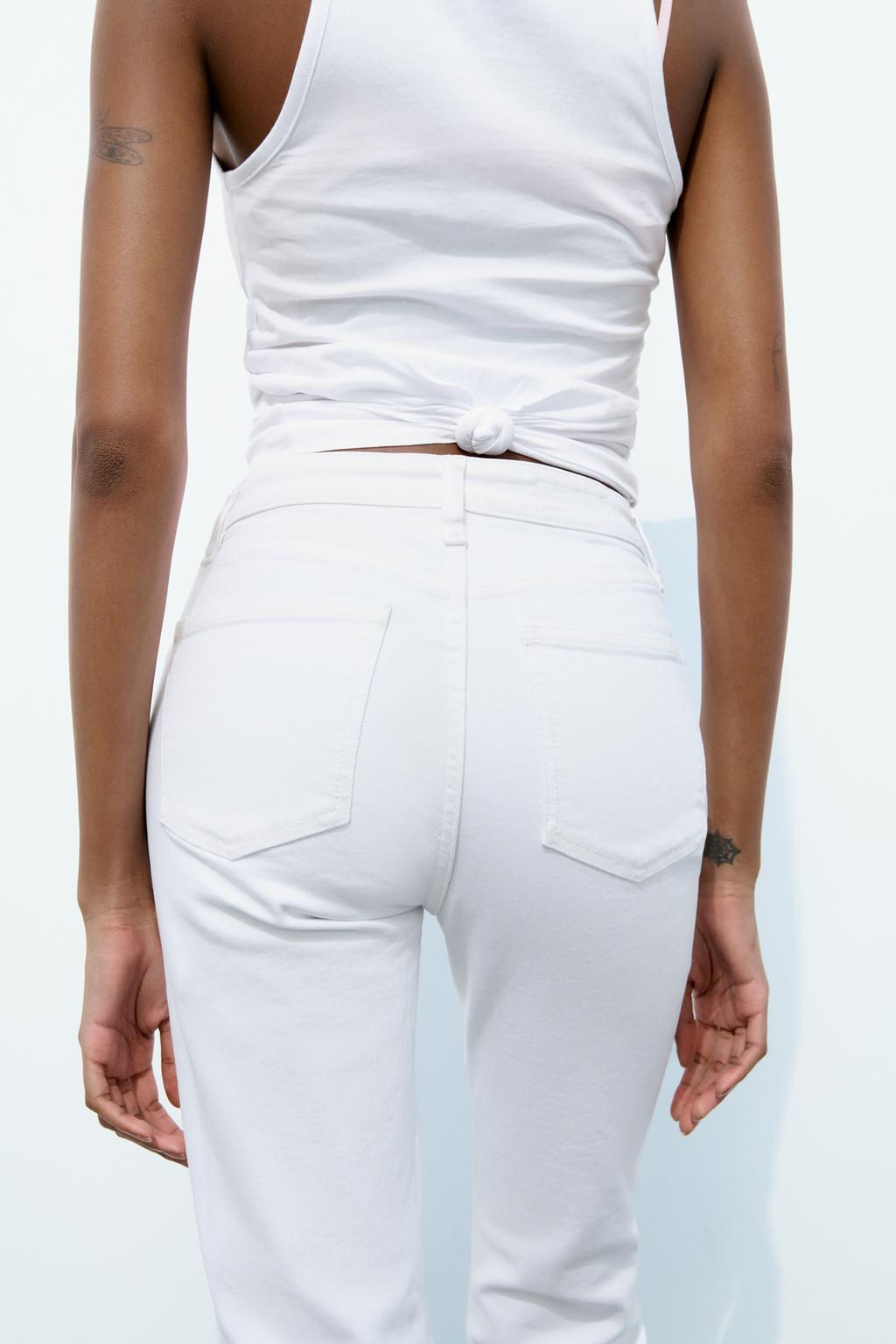 TRF CROPPED FLARE HIGH-WAIST JEANS - Zara фото 11