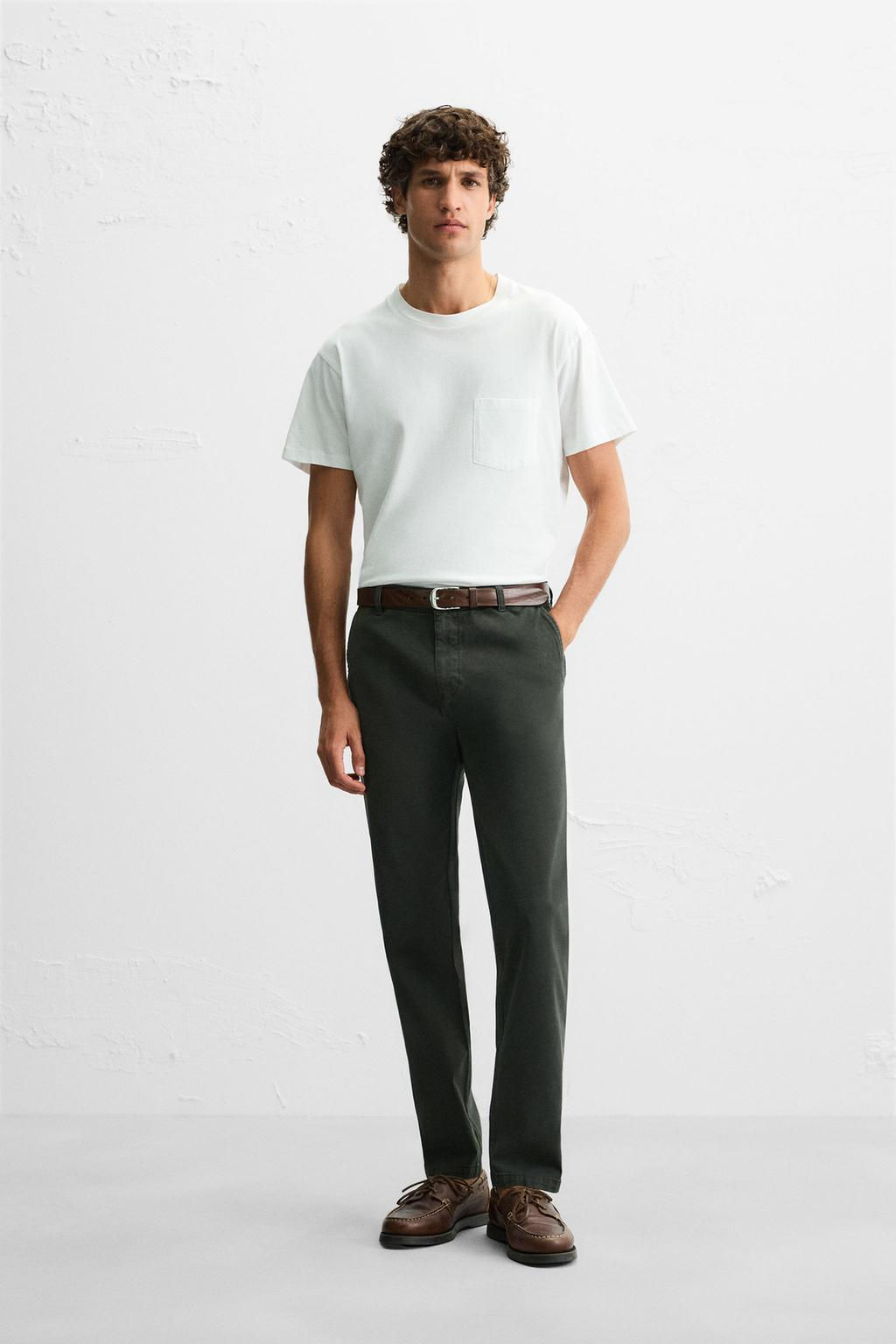 SKINNY FIT CHINO TROUSERS - Zara фото 20