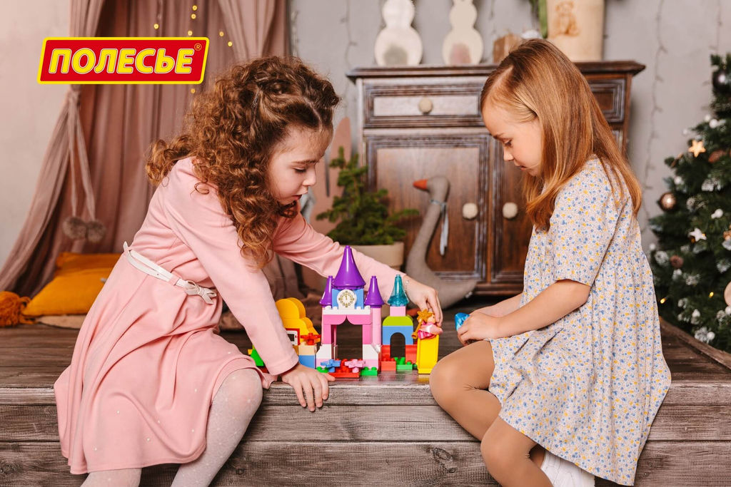 Конструктор Макси - Весёлая принцесса (70 элементов) (в коробке) - Полесье фото 9