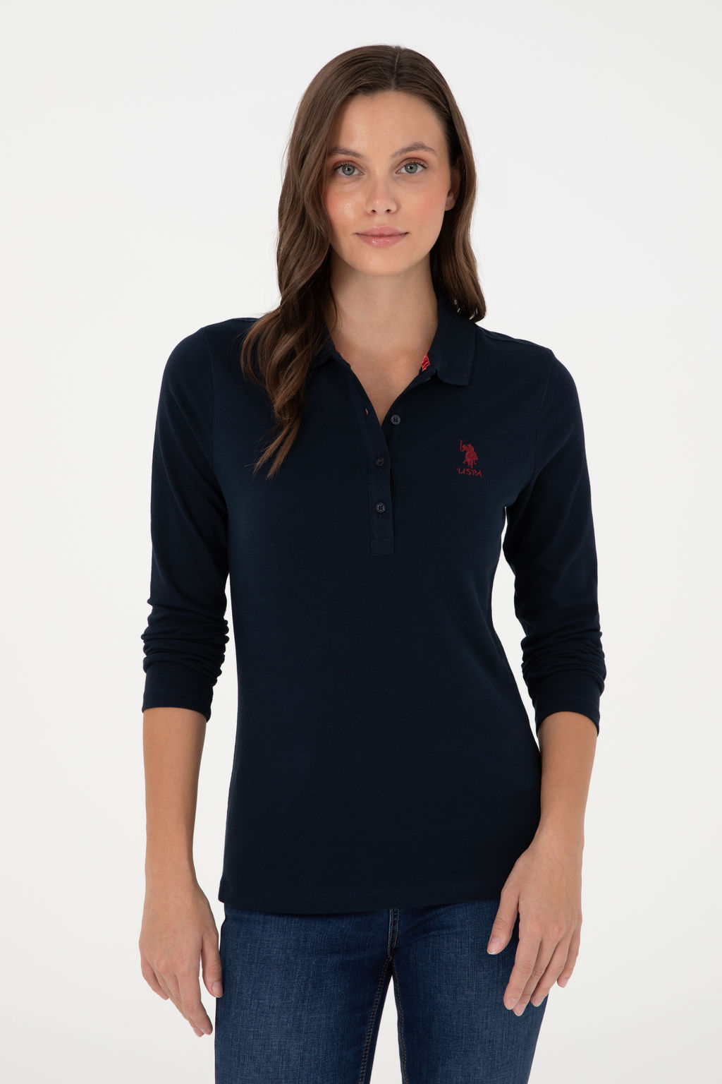 Женский темно-синий базовый свитшот Неожиданная скидка в корзине - U.s. polo assn фото 9