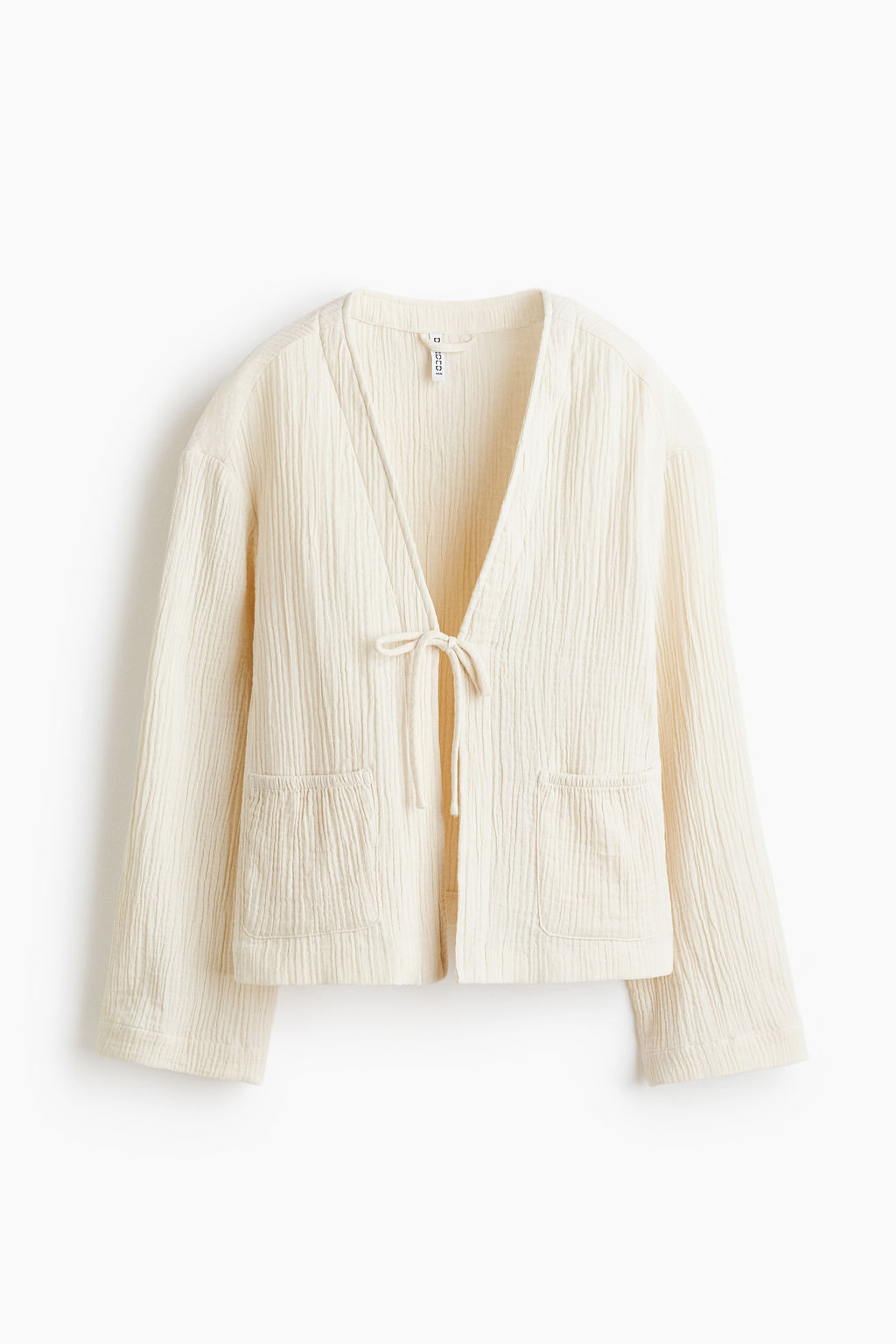 Chaqueta de muselina con lazada - H&m фото 2