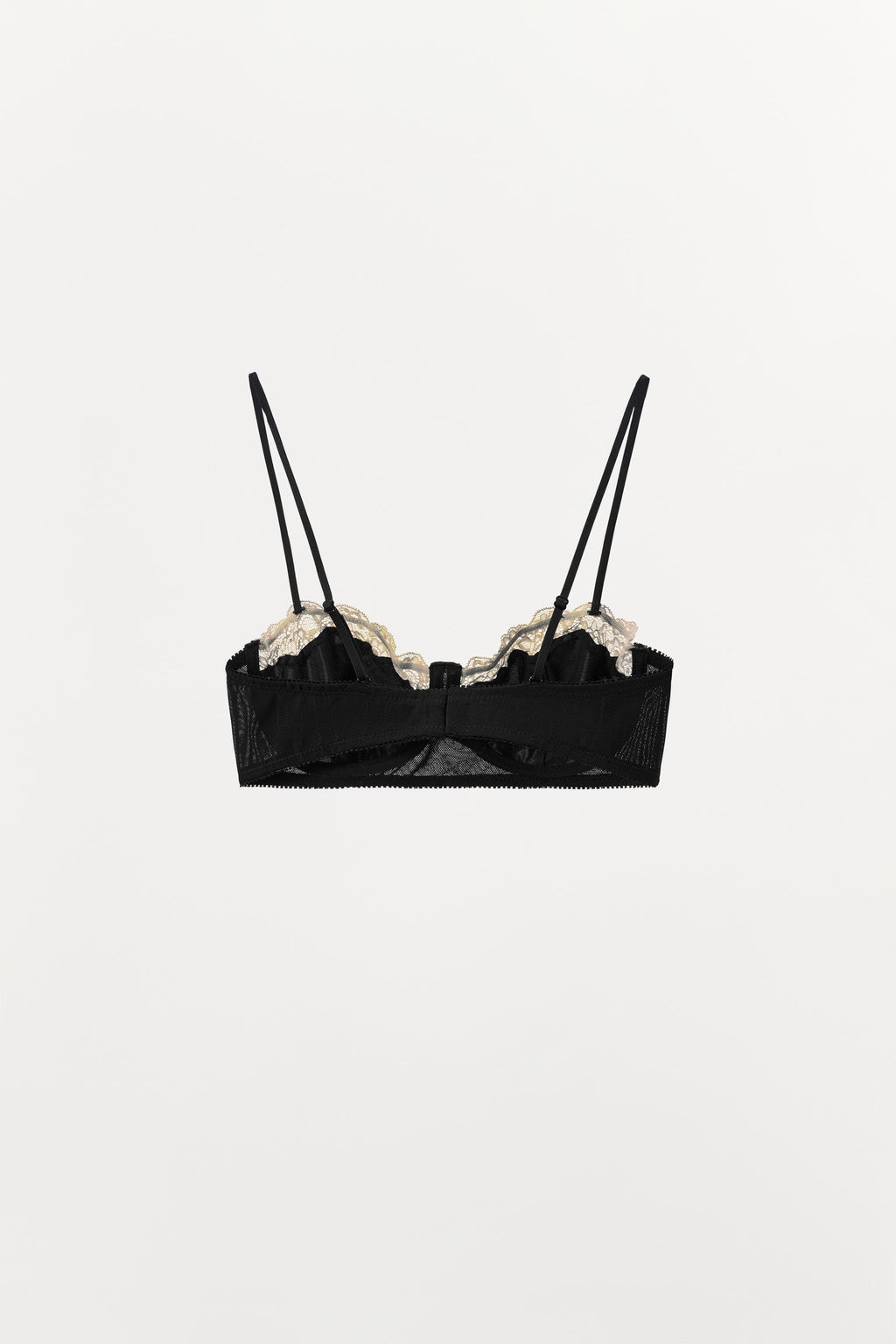 CONTRAST LACE UNDERWIRED BRA - Zara фото 11