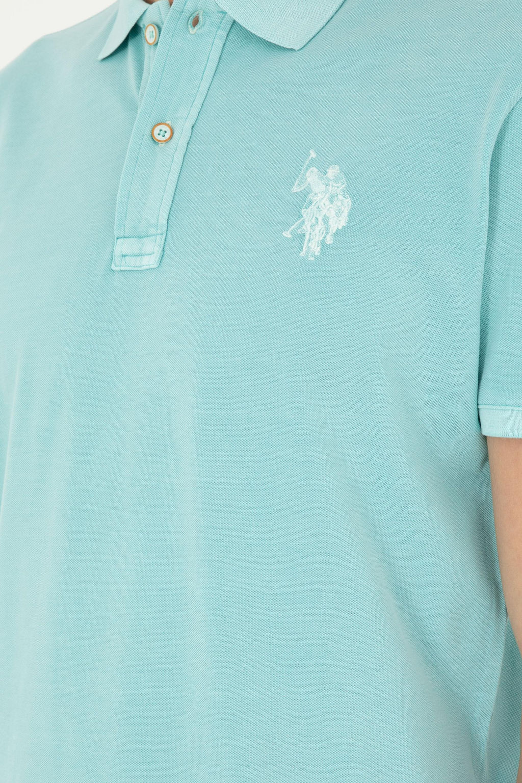 Футболка U.S. Polo Assn мятная хлопок  фото 7