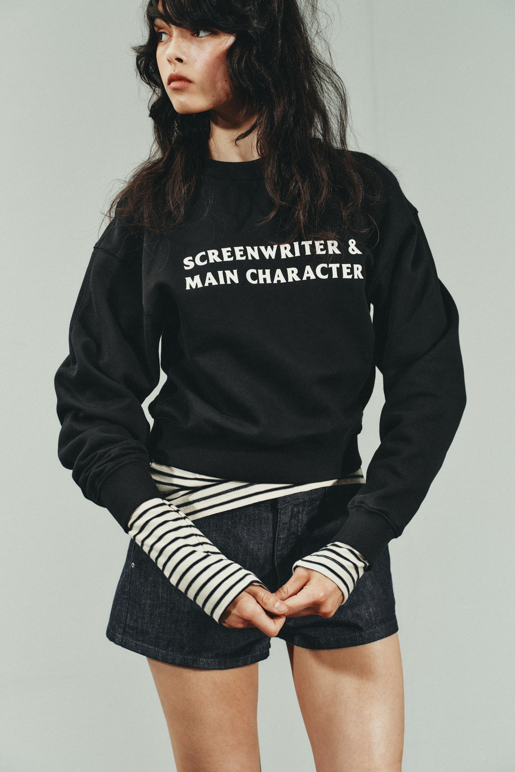 SWEATSHIRT WITH CONTRAST SLOGAN - Zara фото 2