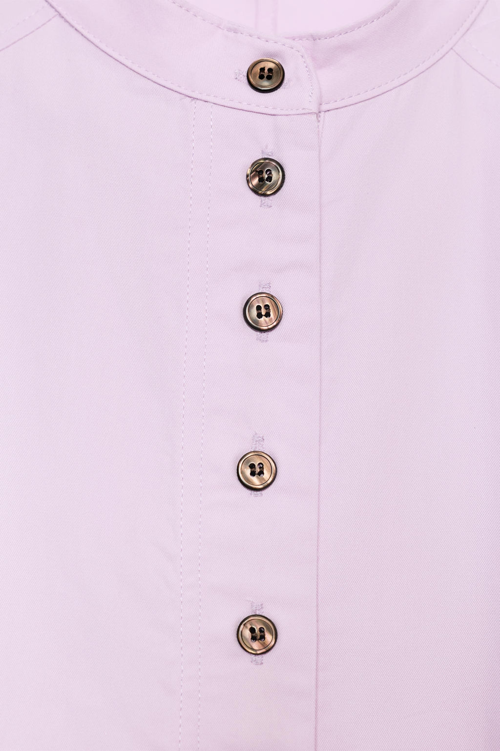 CAMISA MANGA ABULLONADA ZW COLLECTION / Malva - Zara фото 7