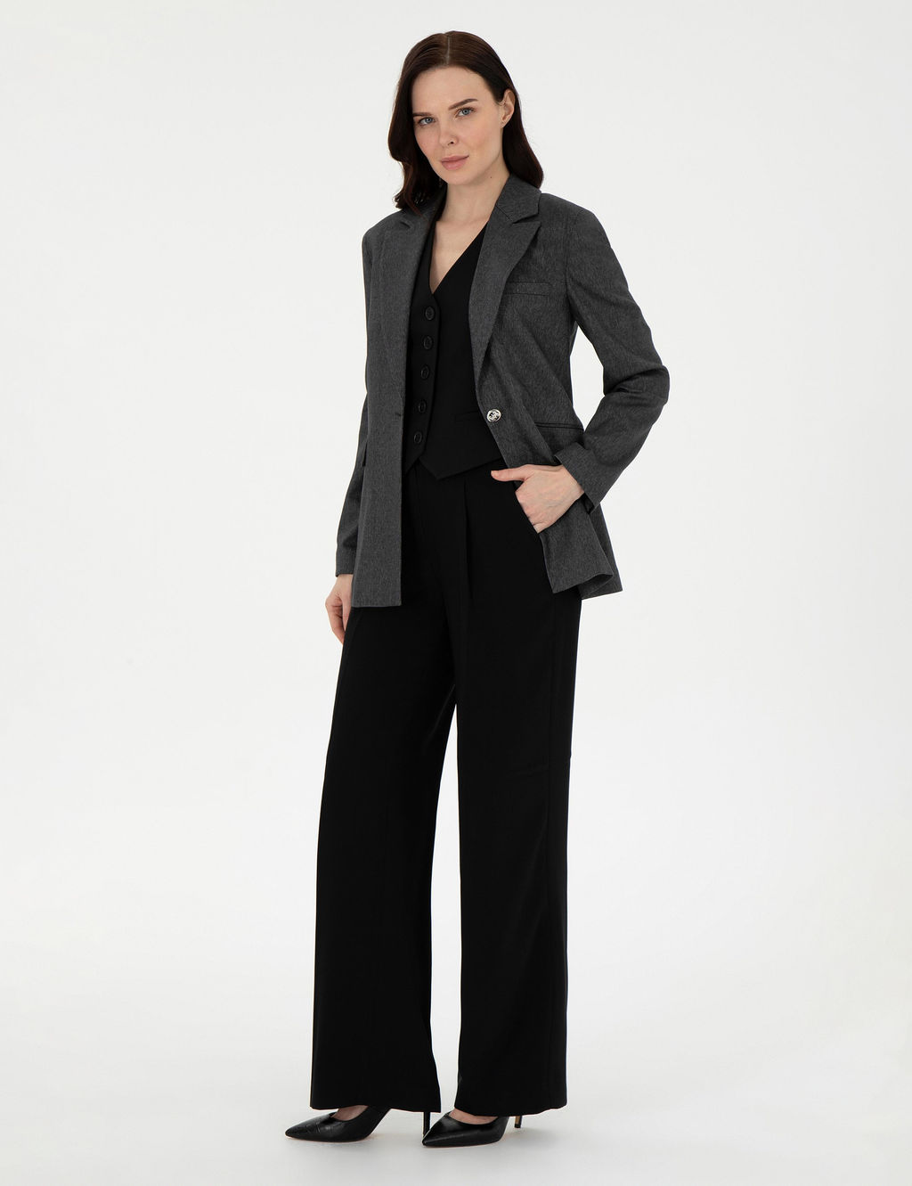 Antrasit Slim Fit Ceket - Pierre cardin фото 4