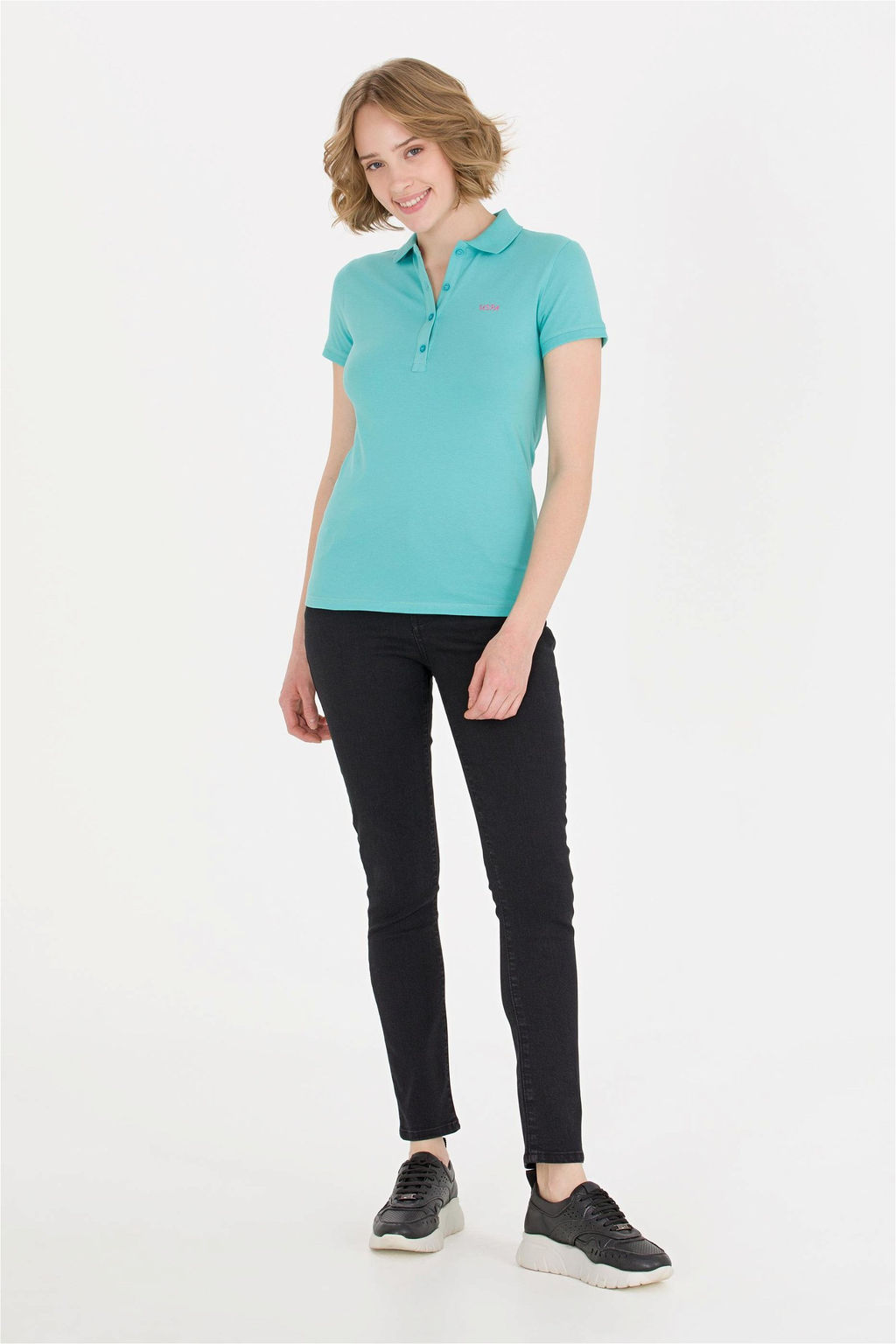 Женские черные джинсовые брюки - U.s. polo assn фото 10