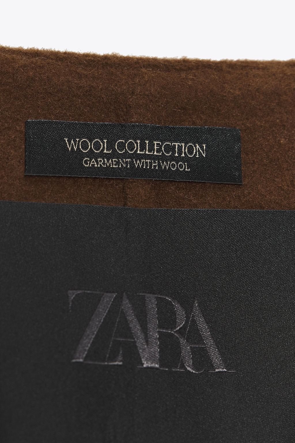 LONG BELTED COAT WITH WOOL ZW COLLECTION LIMITED EDITION