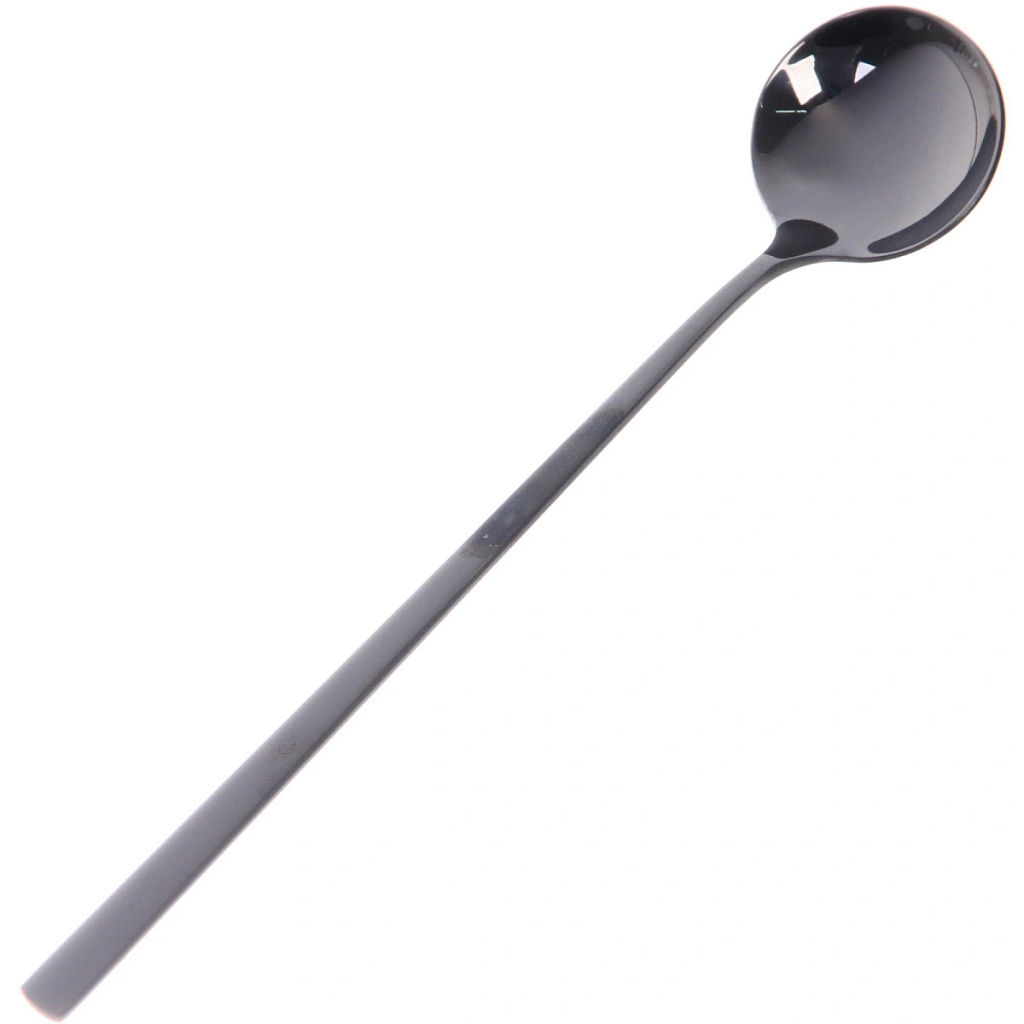 Цена за 2 шт. Ложка чайная с длинной ручкой 20см "SERGIO", цвет черный