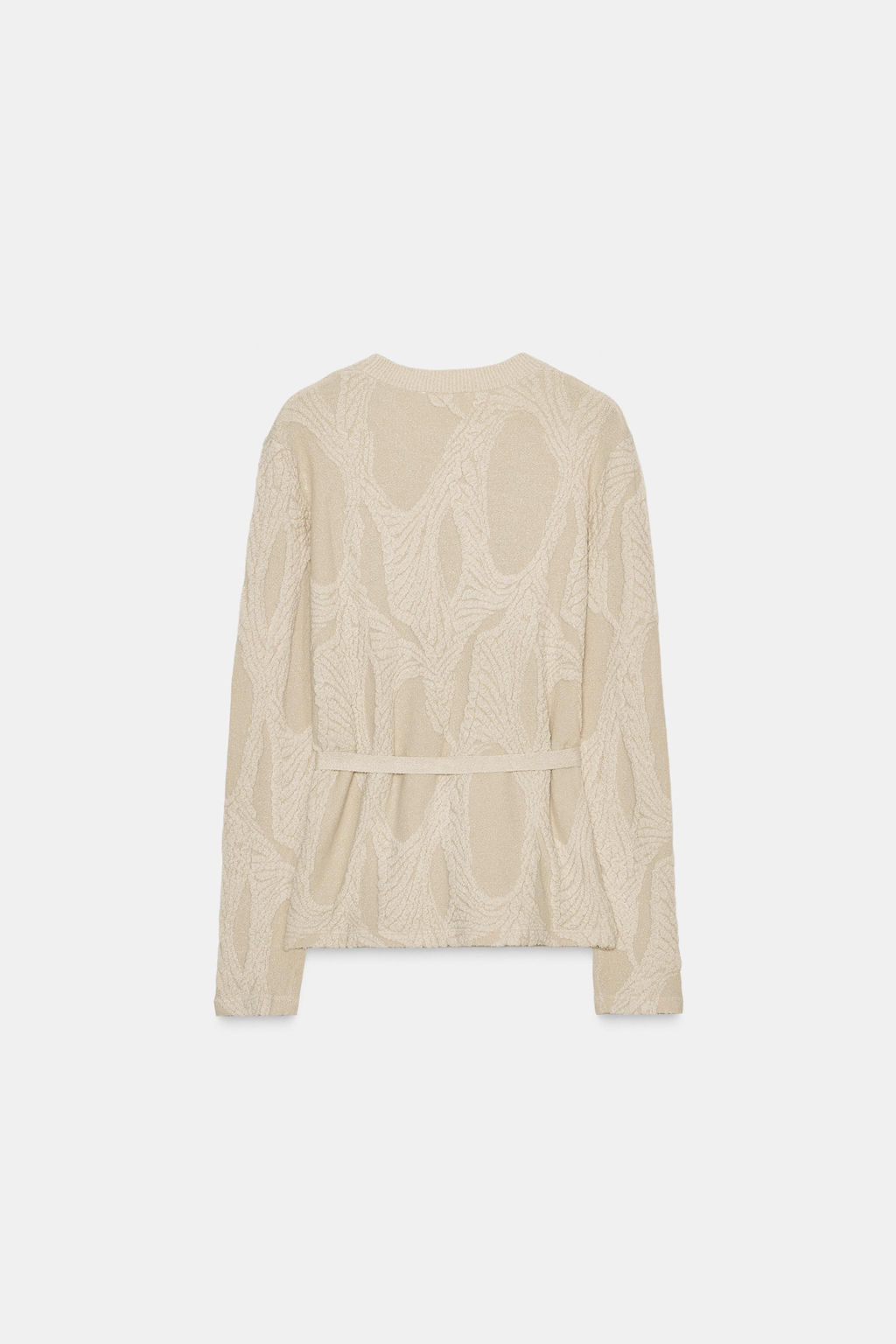 JACQUARD TOP WITH BELT - Zara фото 7