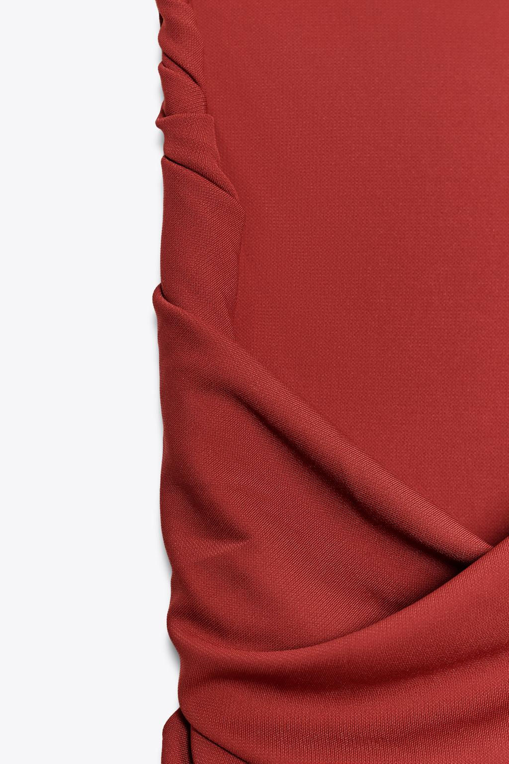 LONG DRAPED DRESS - Zara фото 8
