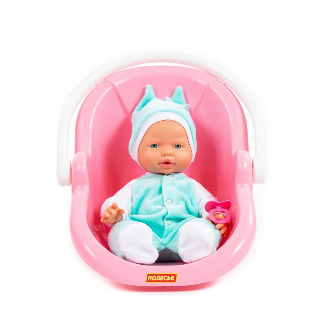 Пупс Весёлый (35 см) с соской и переноской (в пакете) - Полесье фото 5