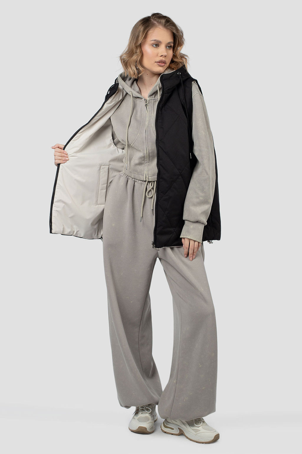 Куртка жилет двусторонняя демисезонная (синтепон 100) - El podio фото 3