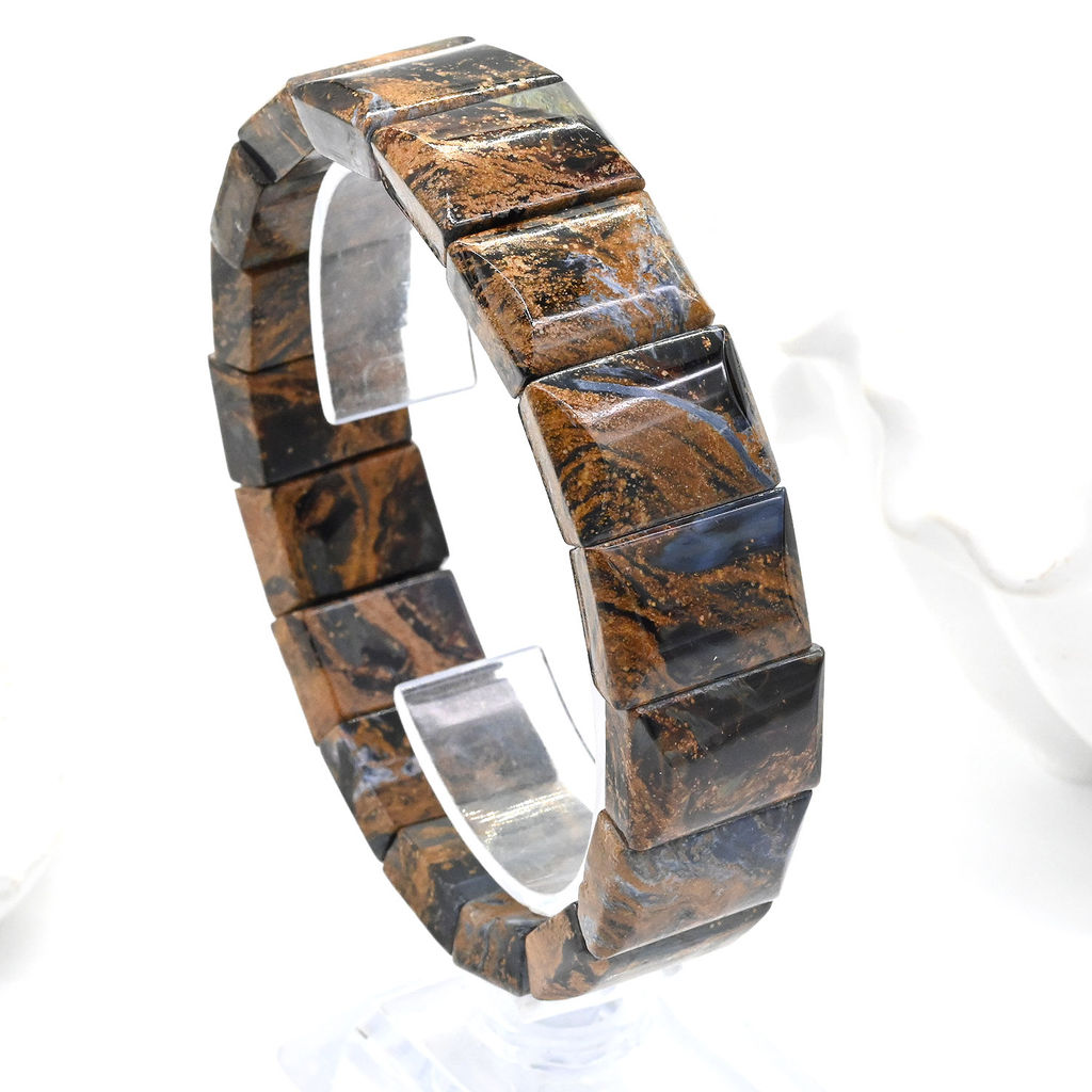 Браслет из петерсита прямоугольник 18*12мм, 55,4г